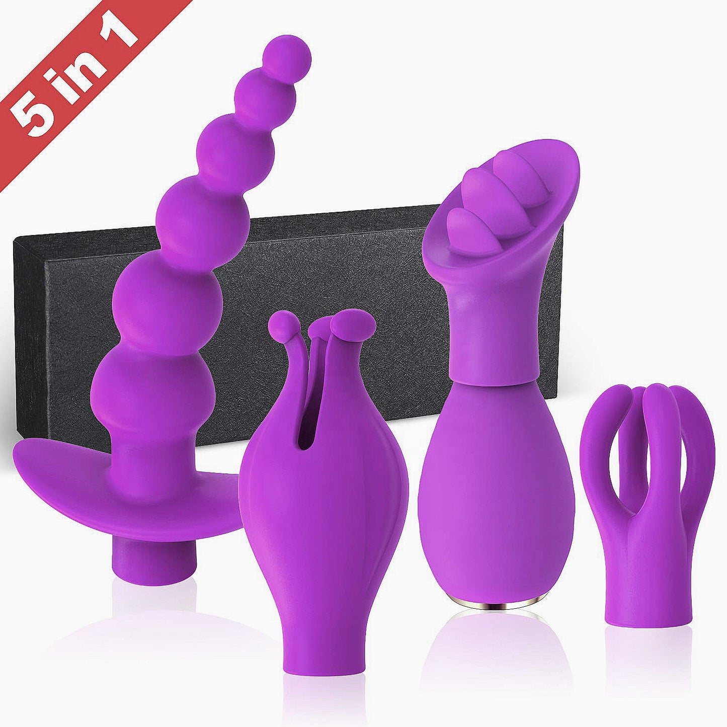 Kit Premium de 5 Juguetes Íntimos Recargables