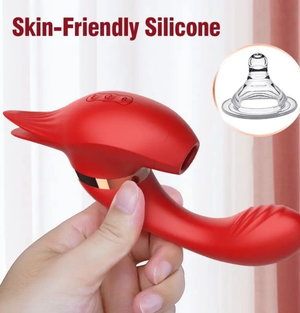 Vibrador Rotatorio Recargable USB para Estimulación Íntima Femenina con 10 Velocidades y Triple Acción