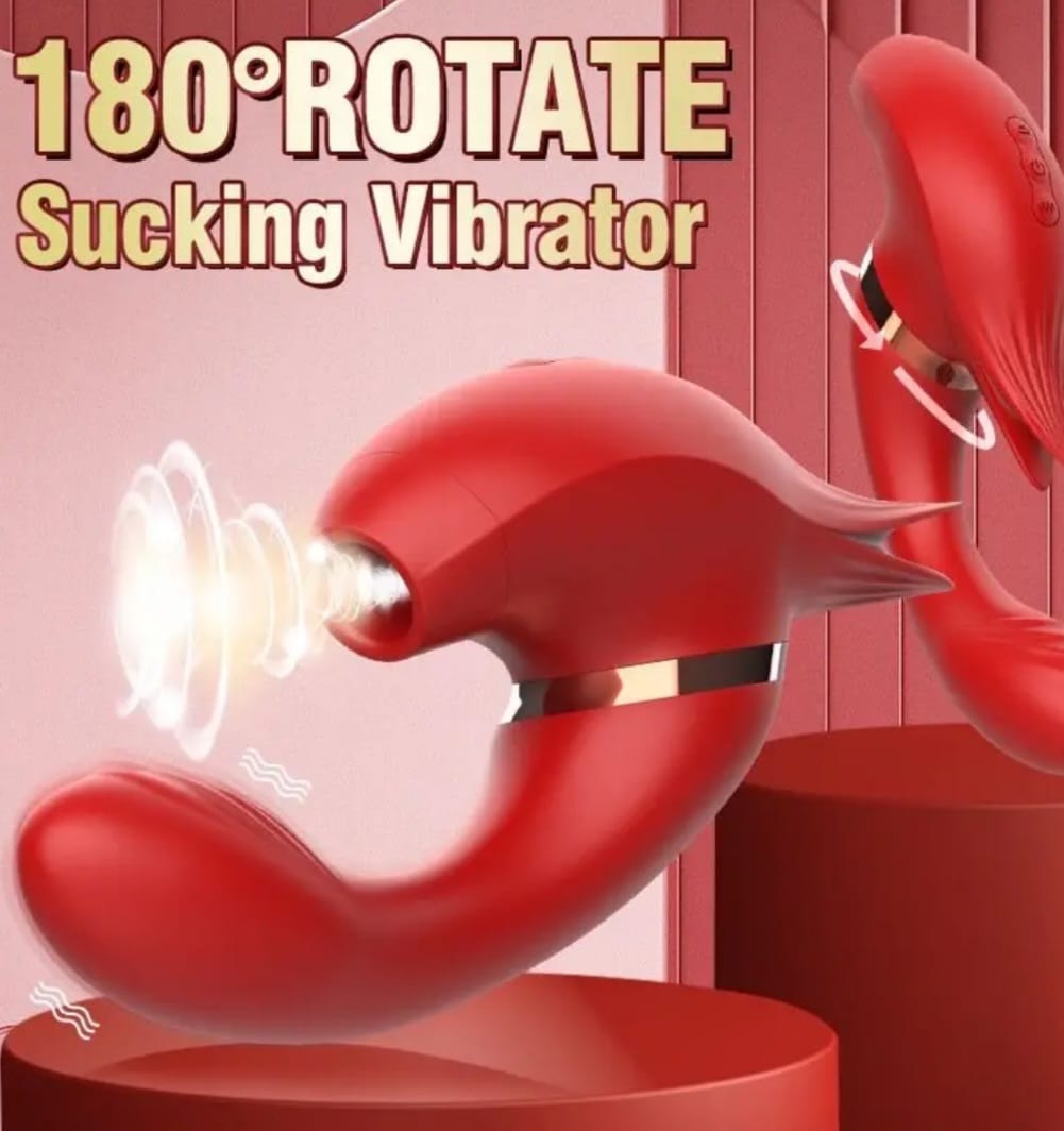 Vibrador Rotatorio Recargable USB para Estimulación Íntima Femenina con 10 Velocidades y Triple Acción