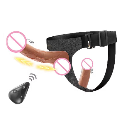 Arnés Vibrador Telescópico Realista