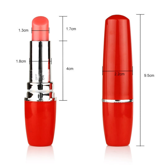 Mini Vibrador Labial Femenino de 10 Velocidades para Estimulación Íntima