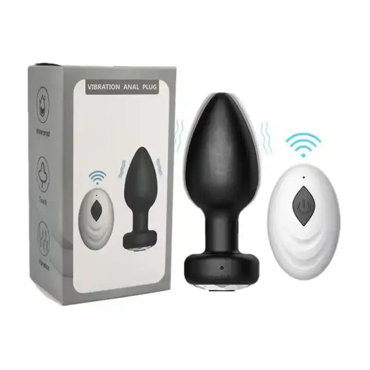 Vibrador Anal Recargable USB con Control Remoto y Fuerte Vibración