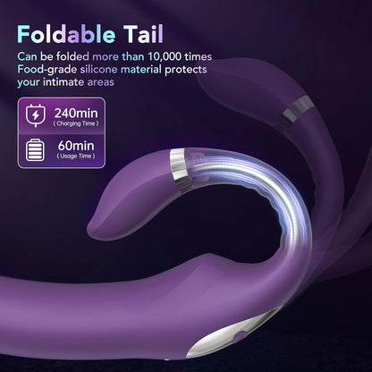 Vibrador Conejo de Silicona con Estimulación G-Spot