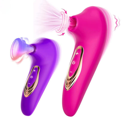 Mini Vibrador de Succión Clitoriana con Función de Punto G para Mujeres