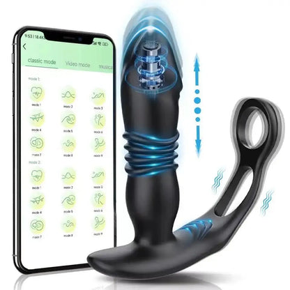Vibrador Anal Telescópico 3 en 1
