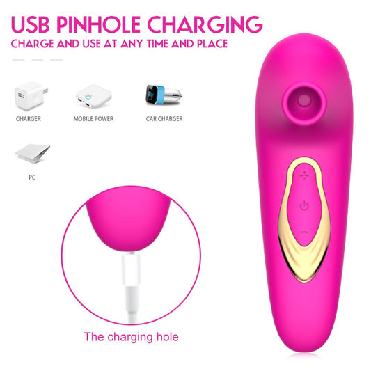 Mini Vibrador de Succión Clitoriana con Función de Punto G para Mujeres