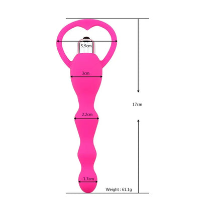 Vibrador Anal de Silicona