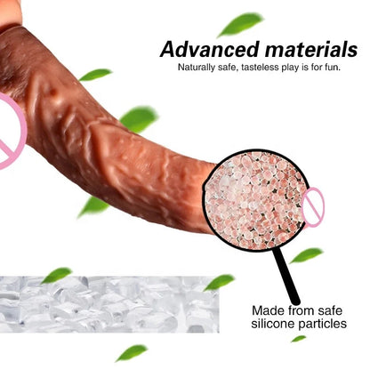 Consolador Telescópico Premium con Calefacción y Control Remoto