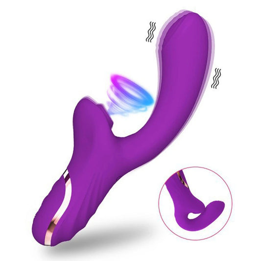 Vibrador  2 en 1 de Silicona